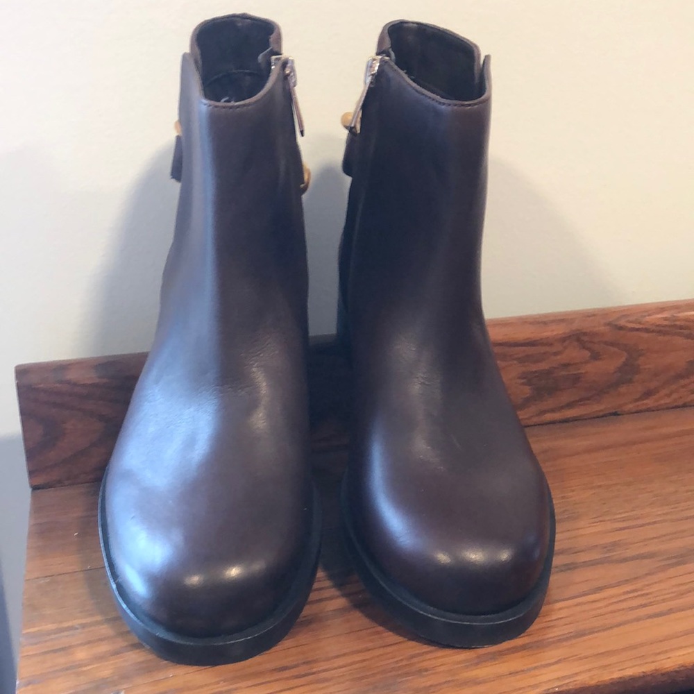 Sam Edelman Chester brown leather booties sz 6.5